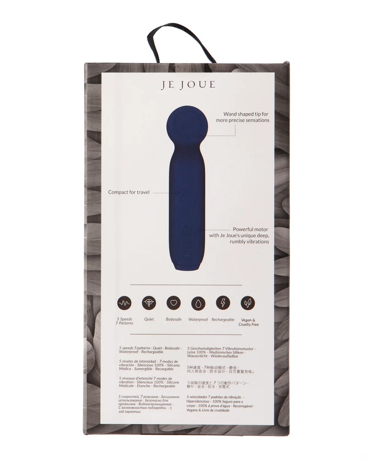 Meet Vita, a unique wand-tipped bullet whose rounded tip is ... Je Joue - Vita Bullet Vibrator - Blue photo-11