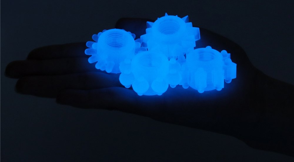 Illuminate your darkest pleasures with Lumino play penis rin... Lovetoy - Lumino Play Ring Set 4 pcs - Blue photo-4