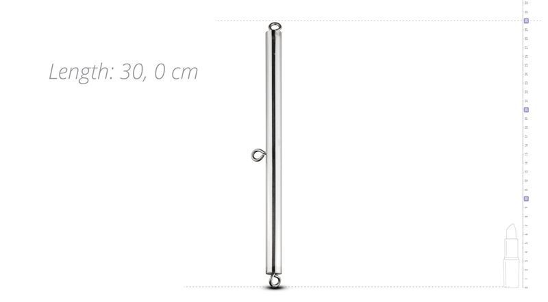 You are in charge when your partner wears this spreader bar ... Sinner Gear - Spreader Bar 30cm - Silver photo-4