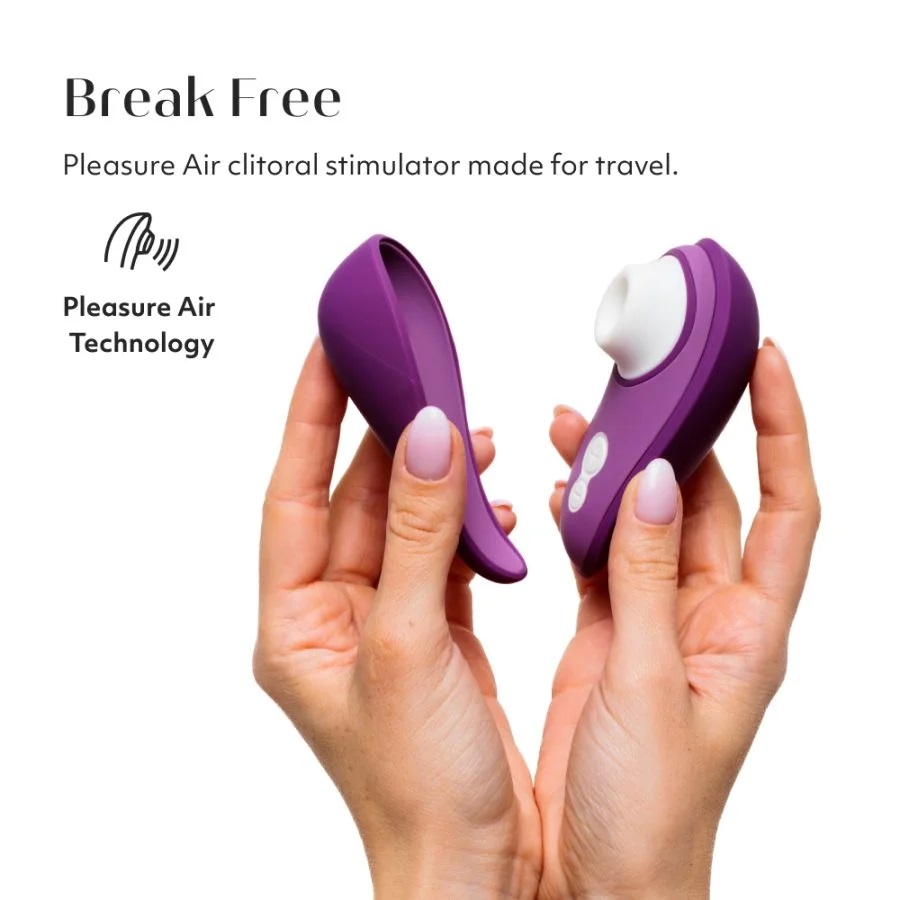 Pleasure Air clitoral stimulator in hygienic travel case so ... Womanizer - Liberty 2 - Purple photo-2