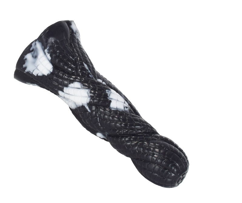 Material: silicone
Size: 13.5*3.3cm
Diameter: 3.3cm
Net weig... FAAK - Medusa Dildo - Black/White photo-4