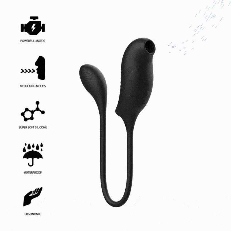 Your next solo adventure will be as sweet as cotton candy wi... Ibiza - Clit Sucker Stimulator - Black photo-5