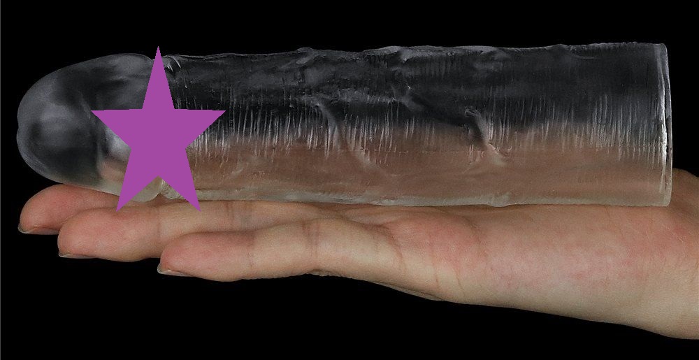 A sight for the most erotic of fantasies, LOVETOY shameless ... Lovetoy - Flawless Penis Sleeve Add 1'' - Clear photo-2