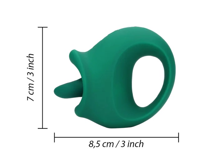 This Licking and Vibrating Clitoral Stimulator is designed w... Loveline - Licking Vibro Clit Stimulator - Green photo-7