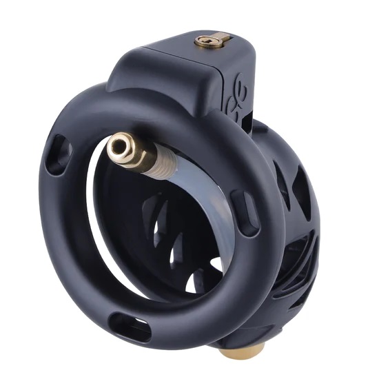 There’s no way to slither out of the Rattlesnake, one of the... Sevanda - Rattlesnake Chastity Cage Pro Short - Black photo-2