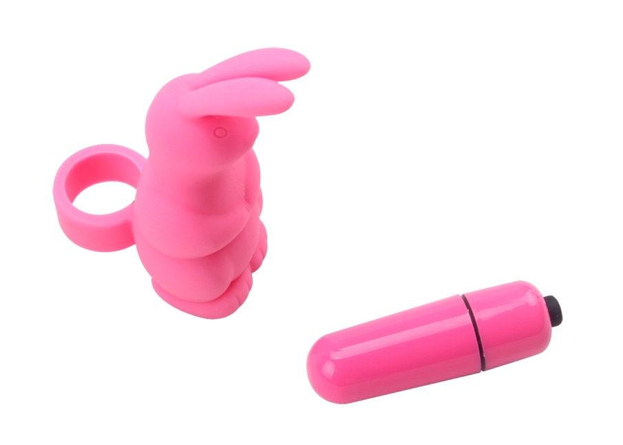 7 Vibrating Functions, Smooth, Waterproof, Phthalates Free.
... Chisa - Sweetie Rabbit Finger Vibe - Pink photo-2