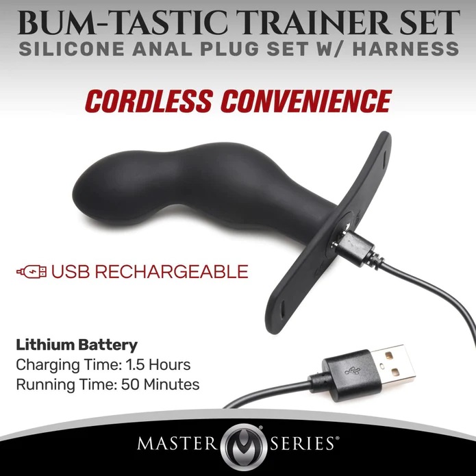 Give yourself hours of prostate stimulation as you train you... Master Series - 28X P-Spot Plugger - Black photo-3