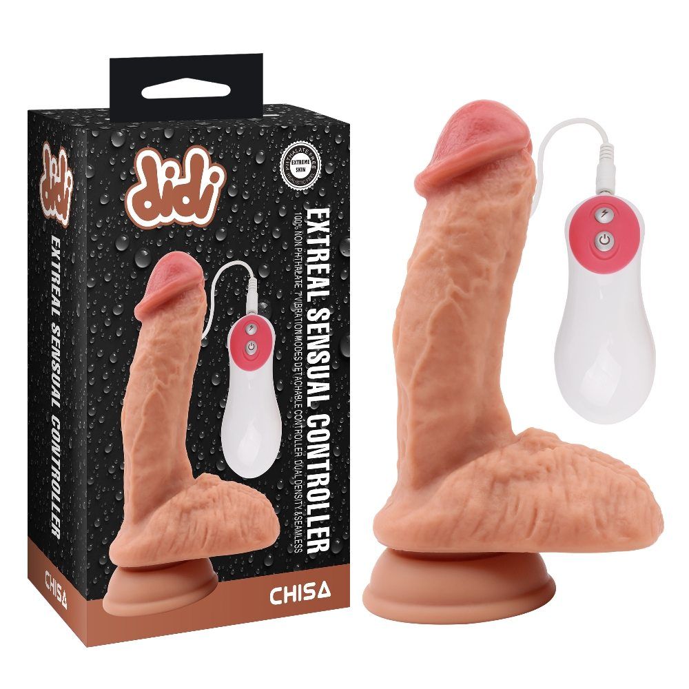 100% non-phthalate,7 vibration modes, Detachable control... Chisa - Extreal Sensual Controller Vibe - Flesh photo-4