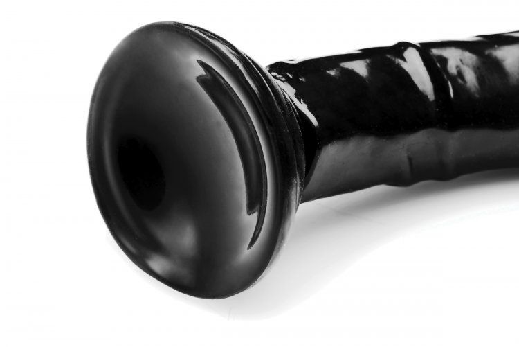 Bulging with veins for a deep internal massage! This firm, b... Hosed - 19'' Realistic Hose - Black photo-3