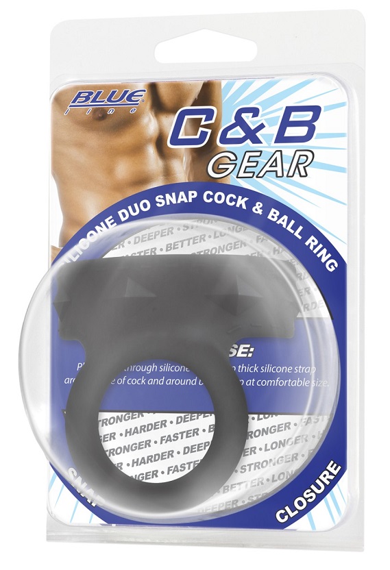 Enjoy the extra stimulation of your dreams with this Silicon... Blueline - Silicone Duo Ring - Black photo-2