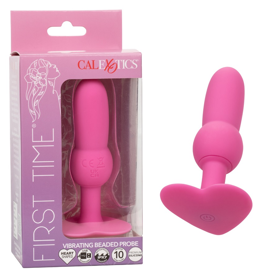 Dive into a world of thrilling sensations with the First Tim... CEN - First Time Vibro Plug - Pink photo-10