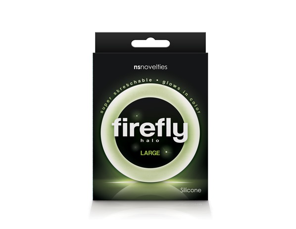 Firefly Halos are glow-in-the-dark cock rings made of soft a... NS Novelties - Firefly Halo Glow Ring L - Clear photo-2