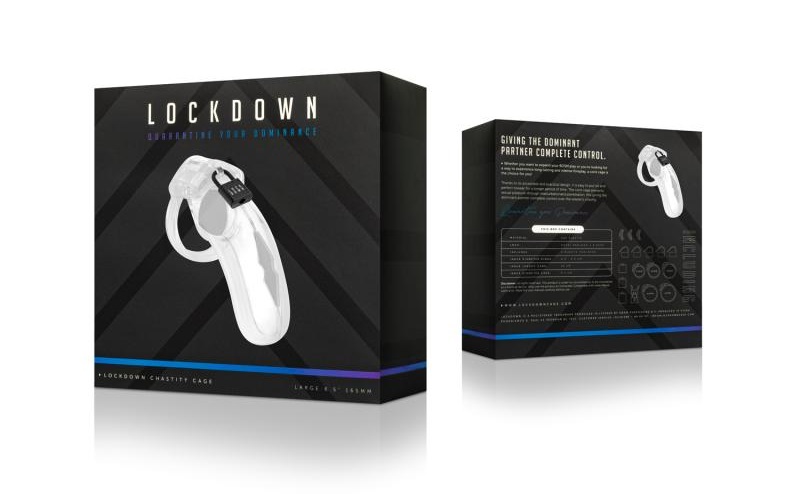 Are you ready for an exciting bondage experience? This Lockd... Lockdown - Chastity Cage L - Clear photo-5