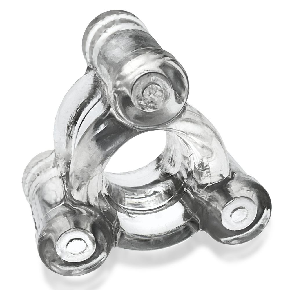 BUZZ SQUEEZE triple-vibe ballstretcher is OXBALLS top-dog SQ... Oxballs - Buzz Squeeze Triple Vibe - Clear photo-2