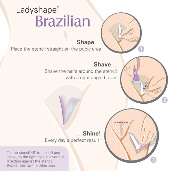 Feel pampered, feminine and sexy with the Ladyshape Brazilia... Ladyshape - Brazilian Shaving Stencil photo-4