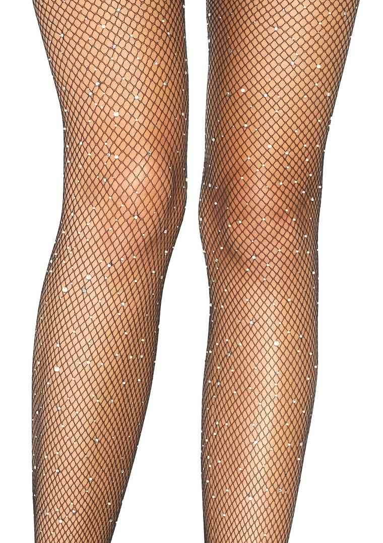 Crystalized fishnet suspender pantyhose.
SIZE: One Size Leg Avenue - Crystalized Fishnet Suspender Pantyhose - Black photo-3