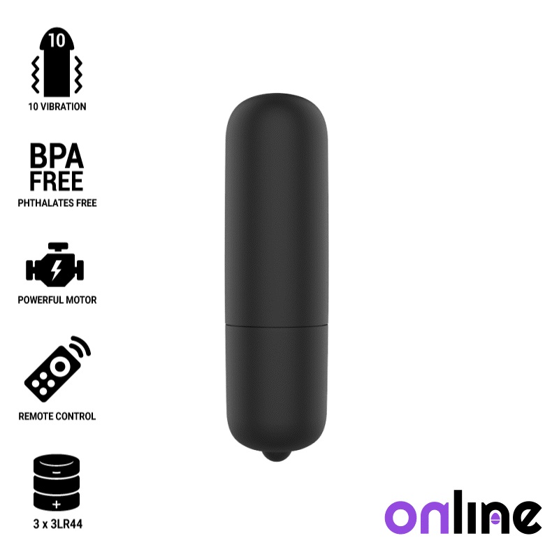 Small, discreet and powerful. With 10 different vibration pa... Online - Mini Bullet Vibe - Black photo-3