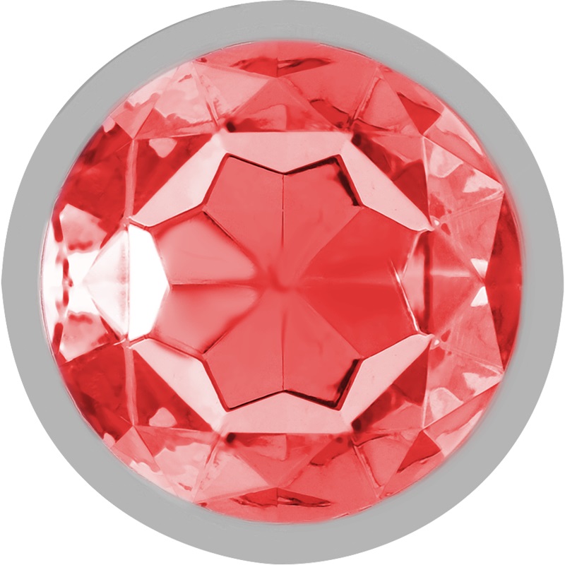 Let your buttocks shine with the anal plug from Intense, dec... Intense - Metal Gem Plug S - Red photo-2