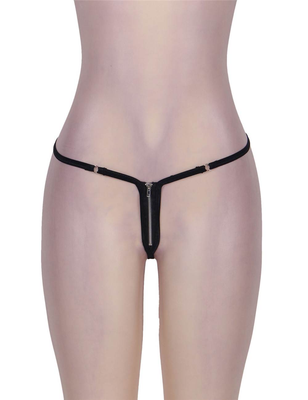 Tiny thong with zip front sexy style
Material &n... Ohyeah - Zip Thong - Black - M photo-4