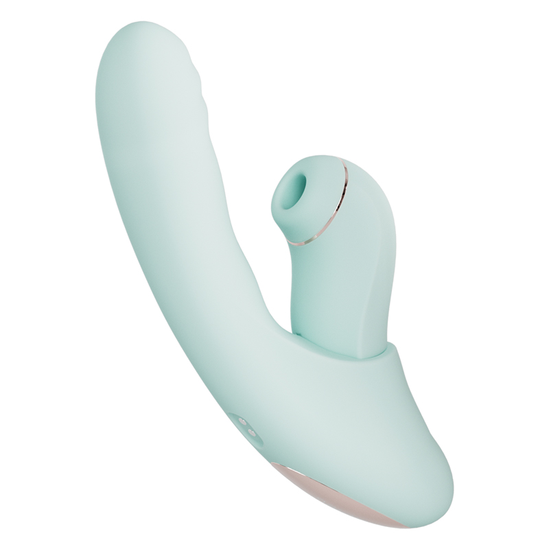 Svakom Fatima is a premium 2-in-1 separable pleasure toy com... SVAKOM - Fatima Remote Controlled Rabbit Vibrator - Light Green photo-3