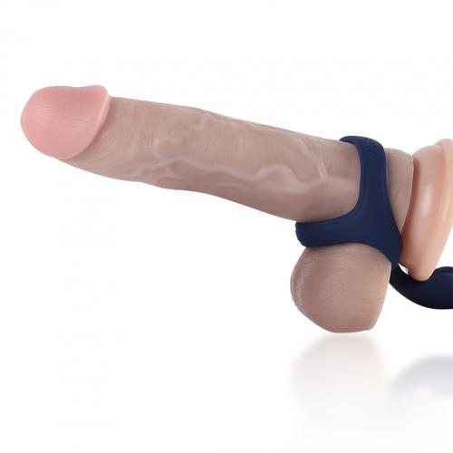 The Arosum Ring’n’Rear delivers stimulation from every angle... Arosum - Ring’n’Rear Thrusting Plug - Blue photo-6