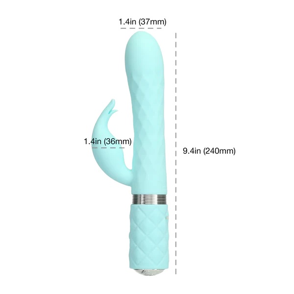 Pillow Talk is a collection that expresses beauty, fun and p... Pillow Talk - Lively Rabbit Vibrator – Teal photo-5