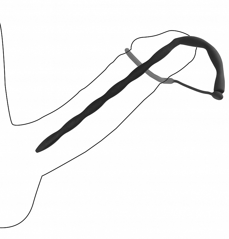 OUCH! Introduces a new line of toys for urethral explorers! ... Ouch - Urethral Plug w Cock Ring photo-7