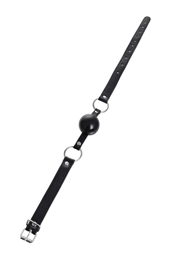 The best remedy for chatter in bed is a stylish and daring g... Anonymo - Ball Soft Gag - Black photo-5