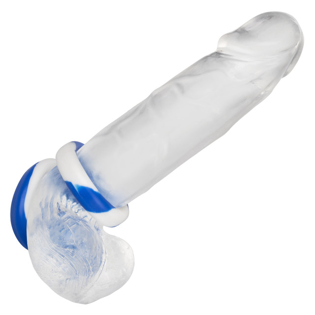 Introducing the Admiral 2 Ring Set, a versatile set of premi... CEN - Admiral Cock Ring Set - Blue photo-5