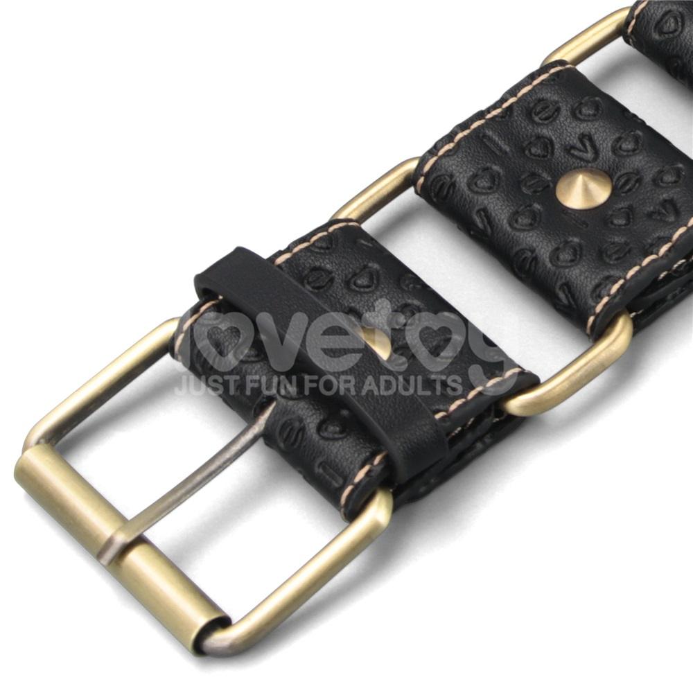 Immerse yourself in a blend of luxury and rustic charm with ... Lovetoy - Rebellion Reign Ankle Cuffs - Black photo-6