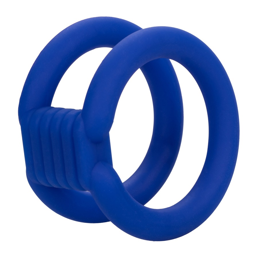 Explore new uncharted territories of pleasure with the plush... CEN - Admiral Dual Cock Cage - Blue photo-3