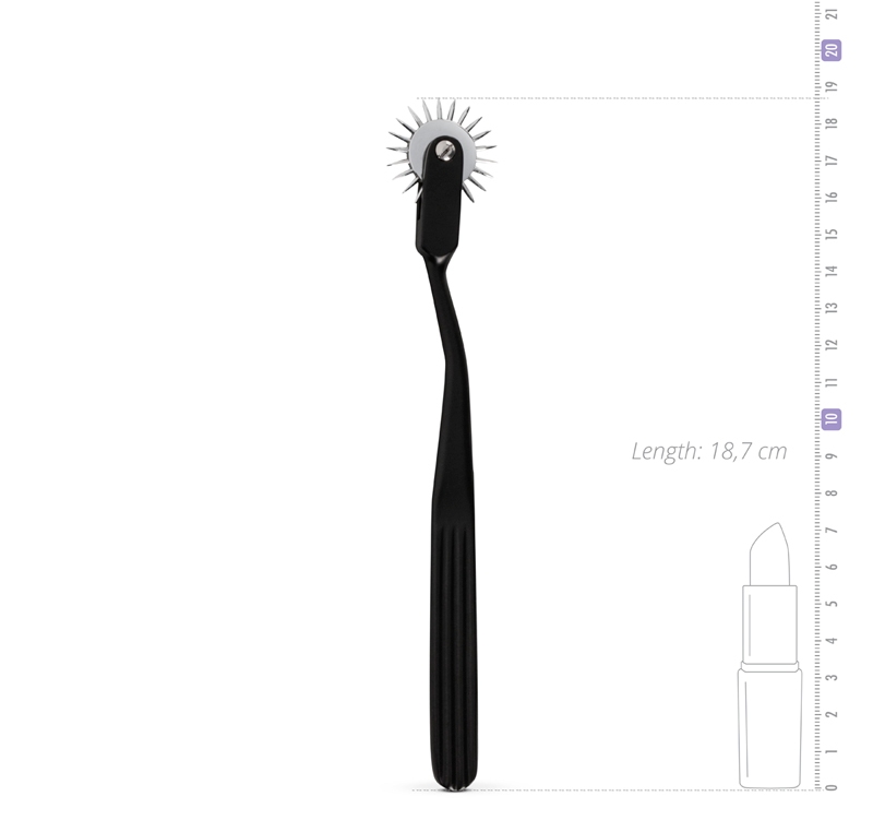 This black Wartenberg wheel from the Sinner Gear collection ... Sinner Gear - Pinwheel - Black photo-4