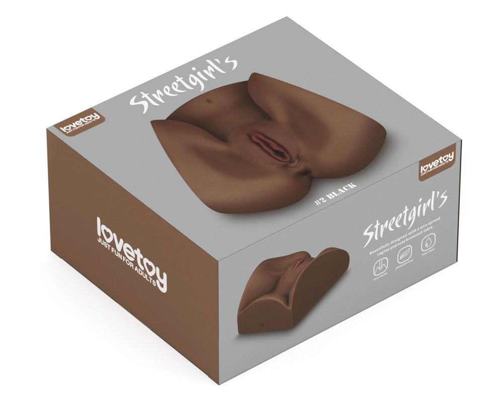 Beautifully designed with a nice spread vagina and sexy pink... Lovetoy - Streetgirl's #2 Masturbator - Brown photo-10