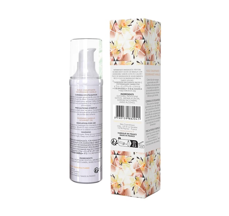 This warming gourmet massage gel is ideal for foreplay. When... Exsens - Hot Vanilla Warming Massage Oil - 50ml photo-5