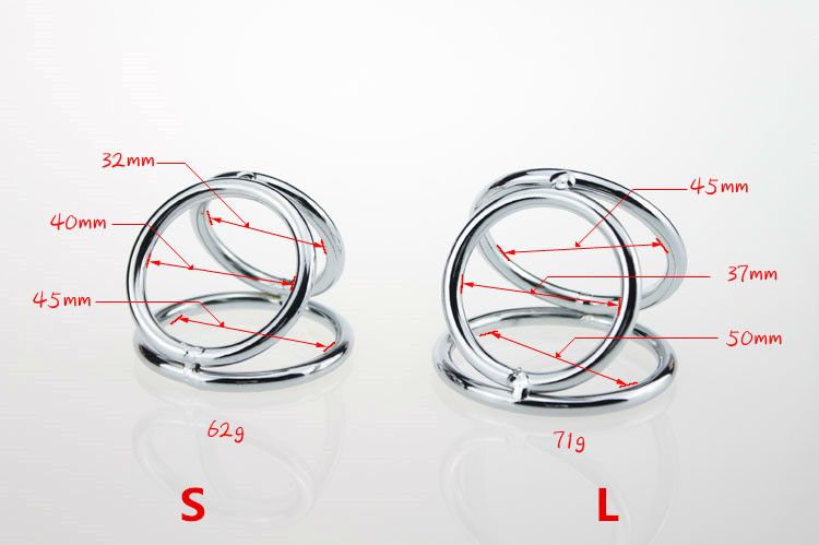 MT - Cock Ring Triple 32x40x45 mm MT - Cock Ring Triple 32x40x45 mm photo-7