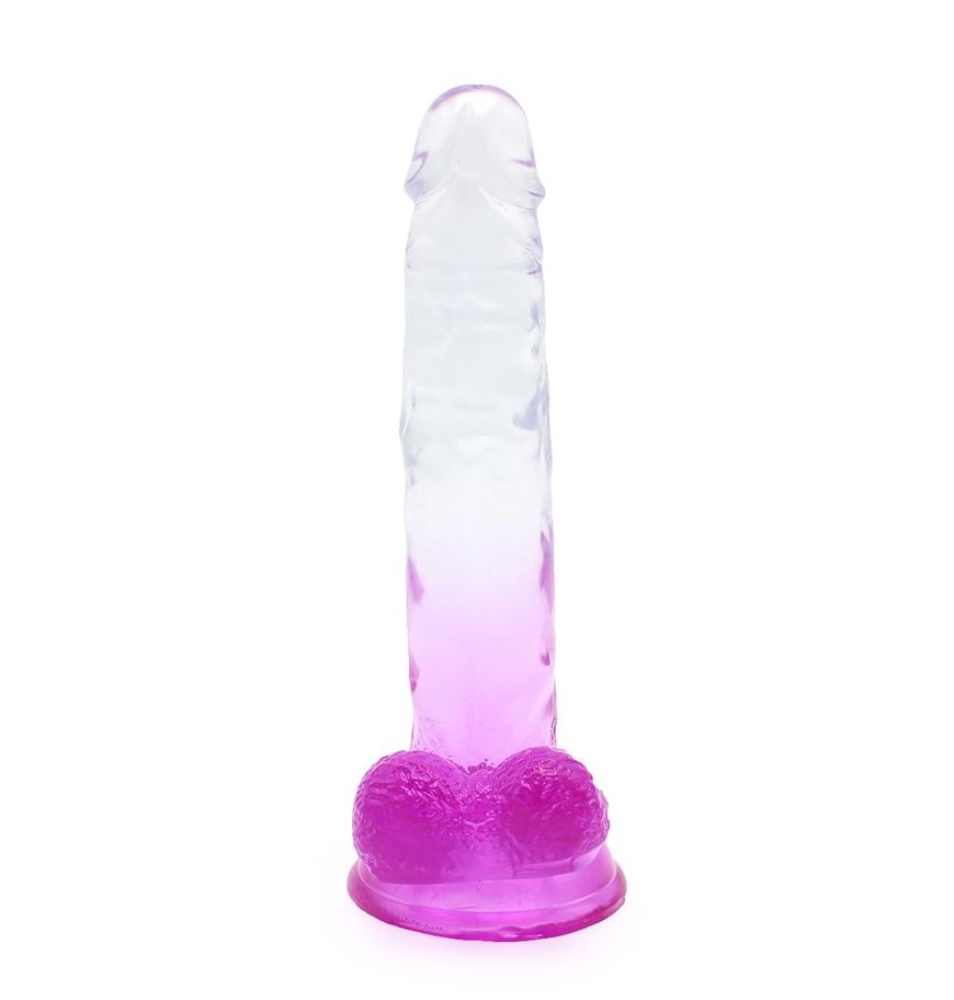 This special transparent dildo has an amazing color mix and ... Kiotos - Slick Realistic Dildo 05 - Purple photo-5