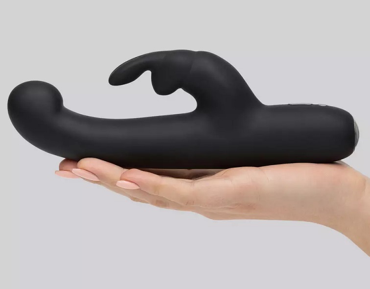 Boasting the same shape, power and settings as the original ... Happy Rabbit - Slimline G-Spot Rabbit Vibrator - Black photo-2