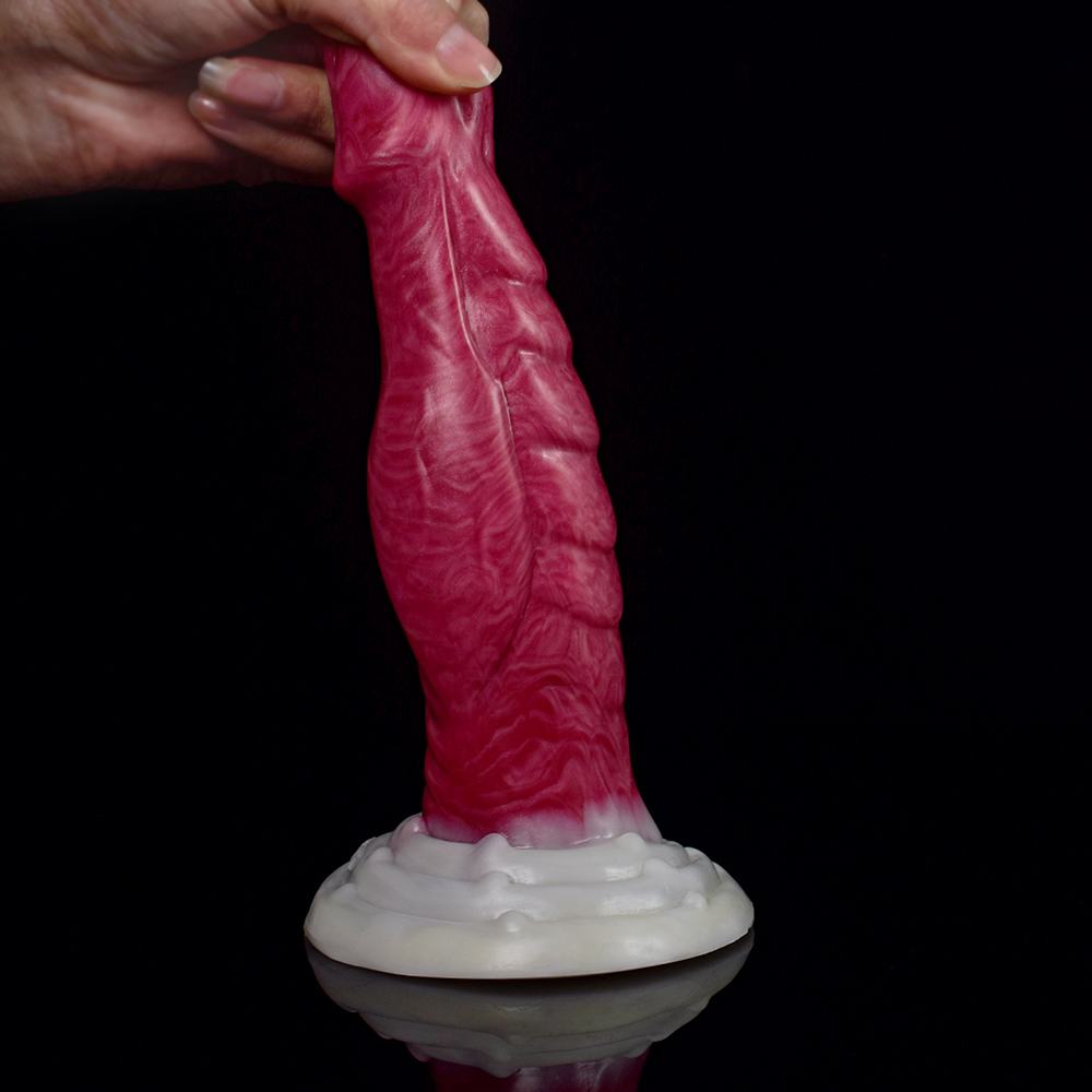 Realistic glans, extra thick dildo / butt plug. Soft and com... FAAK - Thick Glans Dildo - Hellfire photo-4