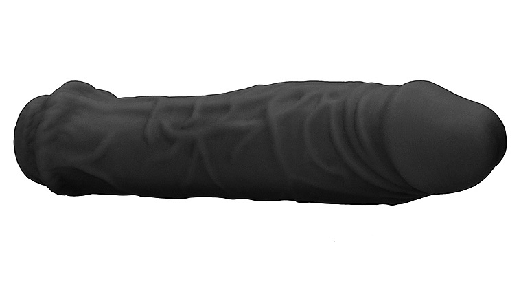 Be the bigger, better deal. The super-lifelike shapes, textu... RealRock - Penis Sleeve 6" - Black photo-6