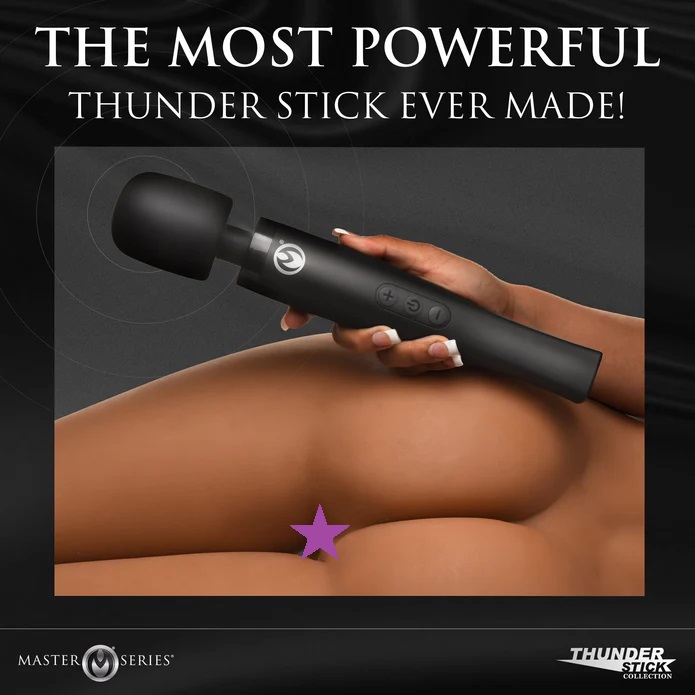 MS have made the best Thunderstick yet! The sleek design inc... Master Series - Thunderstick Pro Wand Massager - Black photo-7