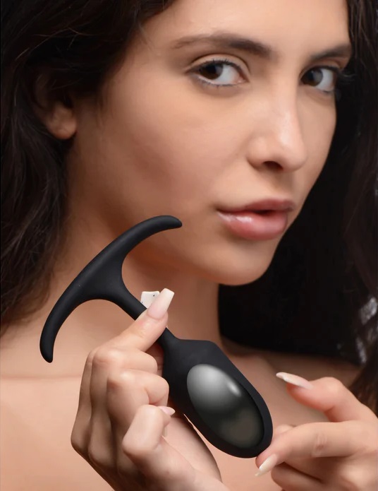 These comfortable weighted butt plugs hit hard and deep! Hea... Heavy Hitters - Weighted Anal Plug S - Black photo-2