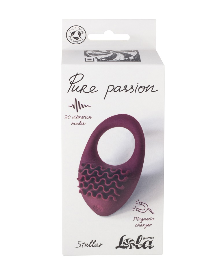 The Stellar cockring is a versatile adult toy designed for p... Lola Games - Pure Passion Stellar Vibro Ring - Red photo-3
