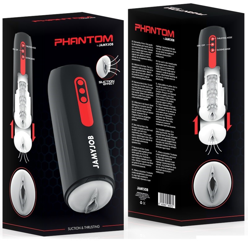 The PHANTOM automatic mouth-shaped masturbator fo... Jamyjob - Phantom Thrusting Suction Masturbator photo-8