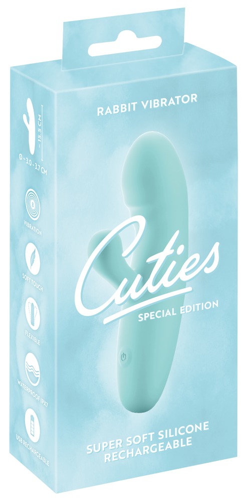 The cuddly little vibrator for great feelings of pleasure!
... Cuties - Mini Rabbit Vibrator - Turquoise photo-12