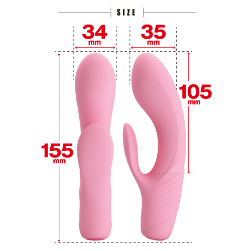 Built-in 12 powerful and versatile vibration patterns!
The ... ToysHeart - Instant Orgasm Rabbit Vibrator - Pink photo-4