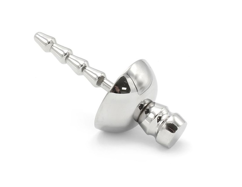 Enjoy the experience of a penis plug with this stainless ste... Kiotos - Umbrella Cock Plug 8mm photo-2