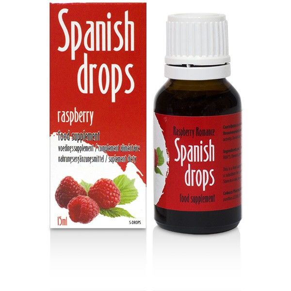 The Spanish Drops Raspberry Romance with the romantic sweet ... Cobeco - Spanish Fly Rasberry Romance - 15ml photo-2