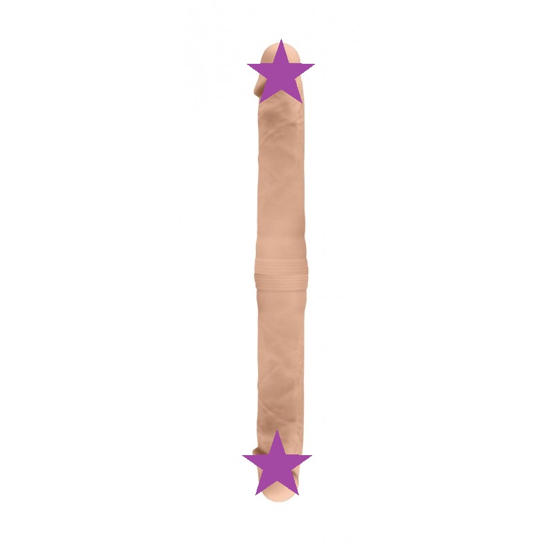 New Double Dong for double penetration, with a double densit... Silexpan - 15" Double Dildo S - Flesh photo-2