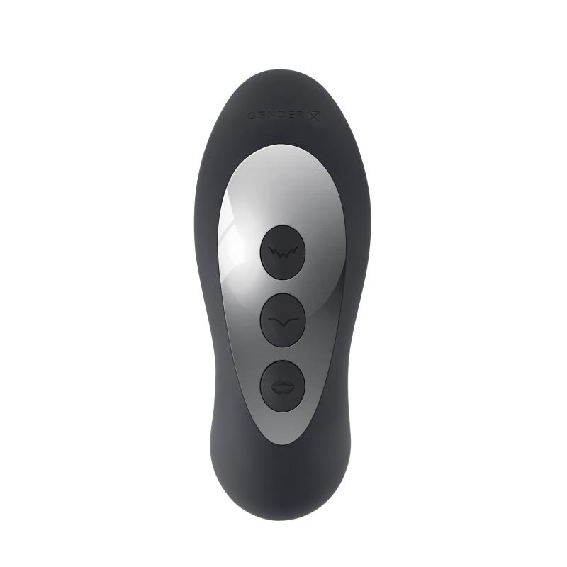 This well-crafted chunky shape features 3 distinct motors th... Gender X - Mad Tapper Vibrator w Clit Stimulator - Black photo-9