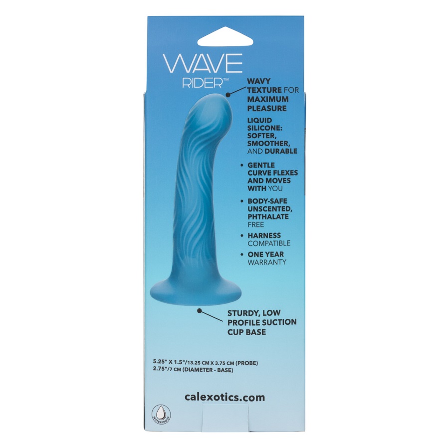 Dive into incredible sensations with the Wave Rider Ripple, ... CEN - Wave Rider Ripple Plug - Blue photo-10